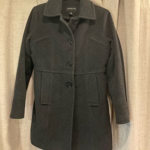 LONDON Fog Womens Button Up Wool Long Length Jacket Size Small